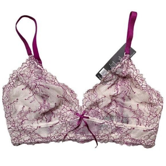 FREE Heidi Klum Heidi Natural Lift Lace Bra Wild Aster Women’s M - Picture 3 of 11